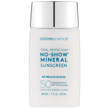 Прозорий мінеральний сонцезахисний флюїд Colorescience Total Protection No-Show Mineral Sunscreen SPF 50 50 мл id_8370 фото