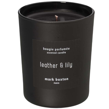 Аромасвічка Mark Buxton Bougie Leather & Lily 180 г id_12815 фото